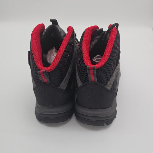 HI TECH mens Flagstaff waterproof hiking boots grey red leather boots. SZ 12 - Picture 5 of 5